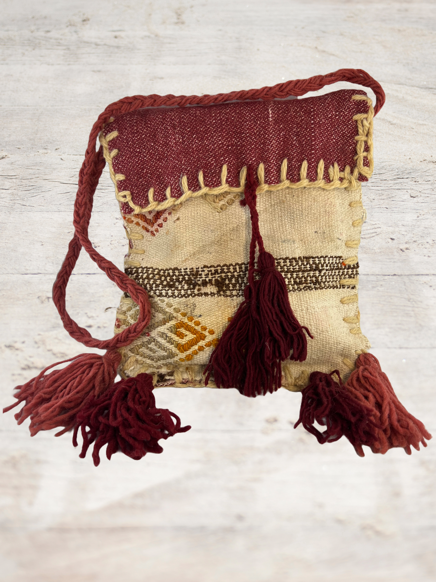 Kilim Authentisch Seiten Tasche Sidebag Ideal für Buch oder Kleinkram