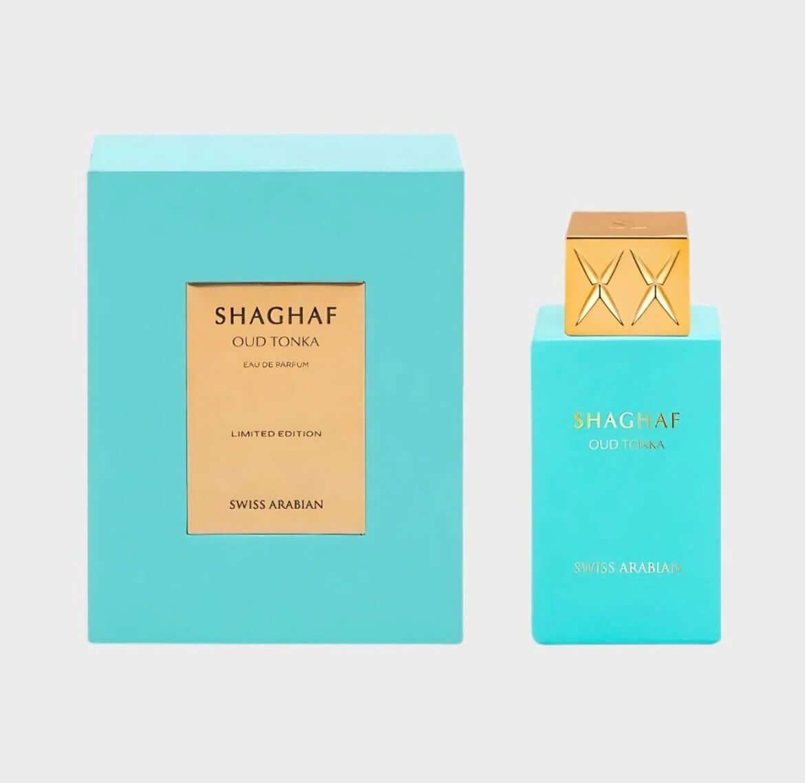 Swiss Arabian Shaghaf Oud Tonka Flakon Verpackung