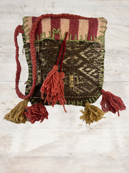Kilim Authentisch Seiten Tasche Sidebag Ideal für Buch oder Kleinkram