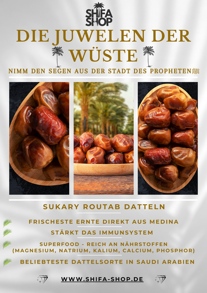 Datteln Sukkari Routab -Frisch - Saudi Arabien - 1,20 KG Hygienisch verpackt