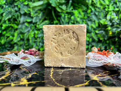 1 x DIE ORIGINALE ALEPPOSEIFE | 190g | 85% Olivenöl/15% Lorbeeröl | Vegan | Naturseife