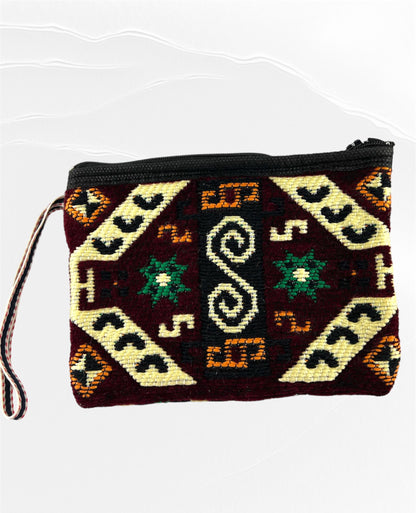 Kilim | Geldbörse | Handytasche | Etui Bordaux Mix