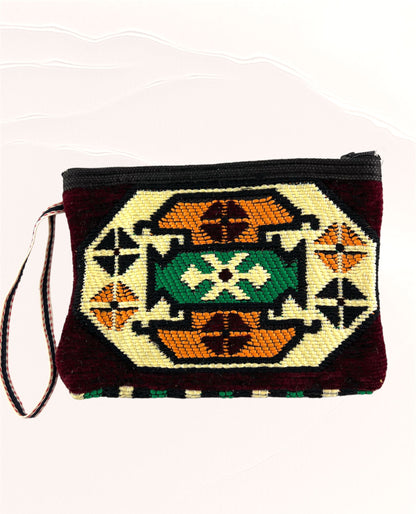Kilim | Geldbörse | Handytasche | Etui Bordaux Mix